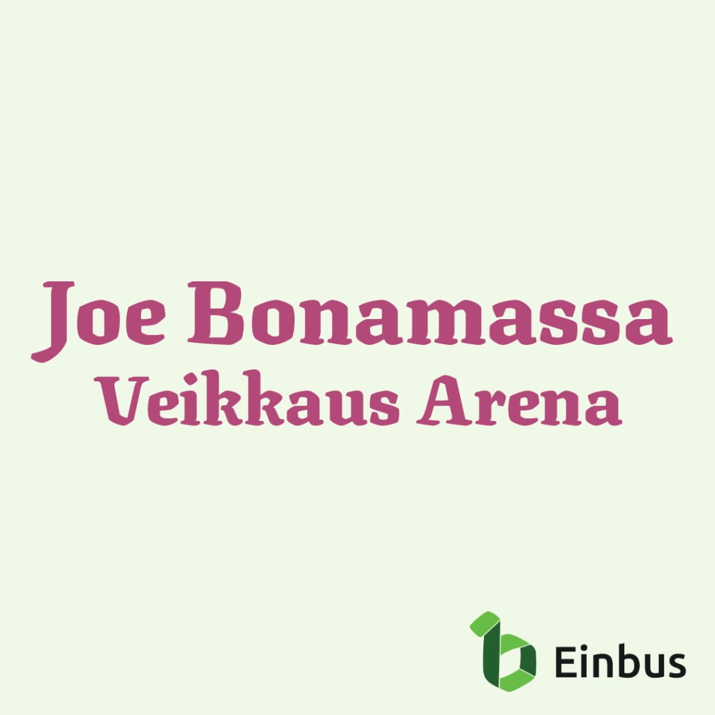 Joe Bonamassa, Veikkaus Arena